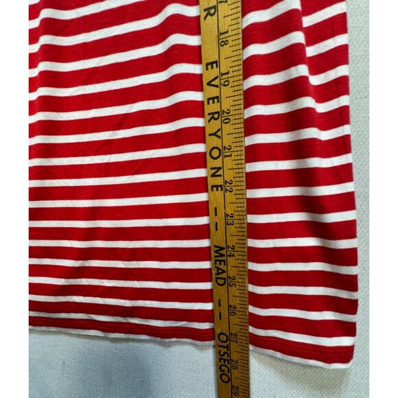 Liz Claiborne Womens Paint the Town Red Blouse Size XL Red Stripe Sleeveless NWT - Picture 6 of 8